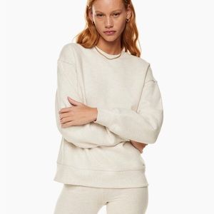 Aritzia TNA Cozy Fleece Boyfriend Crew Sweatshirt